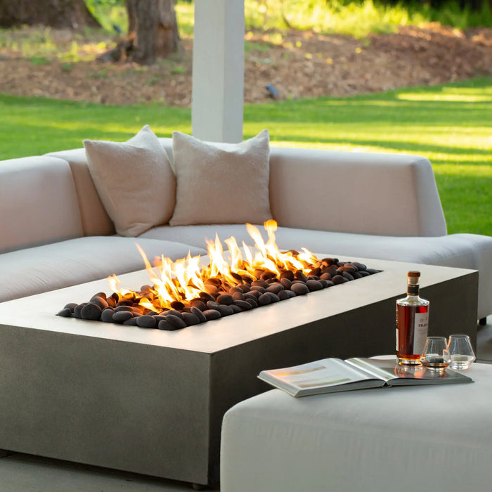 Starfire Designs Gravity 72" x 38" Rectangle Concrete Gas Fire Pit