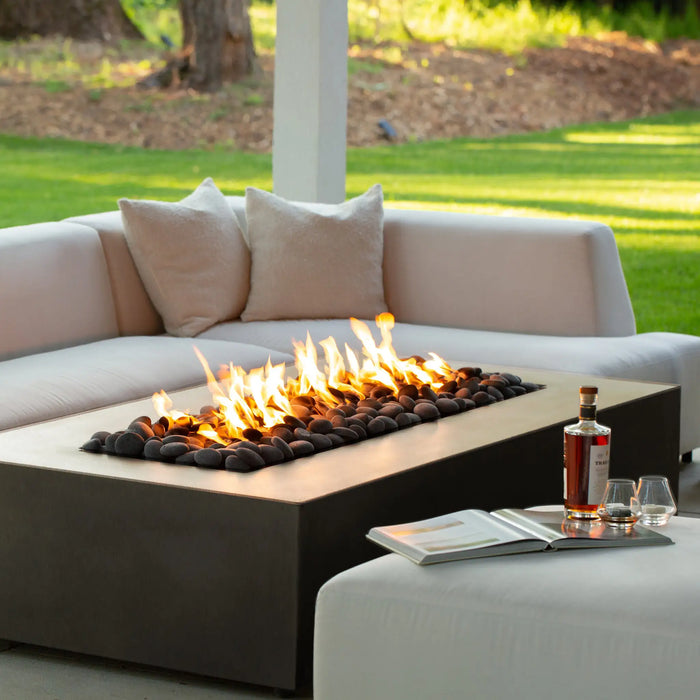 Starfire Designs Gravity 72" x 38" Rectangle Concrete Gas Fire Pit