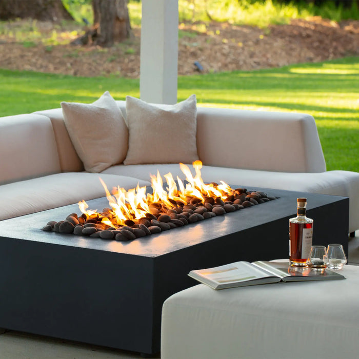 Starfire Designs Gravity 72" x 38" Rectangle Concrete Gas Fire Pit