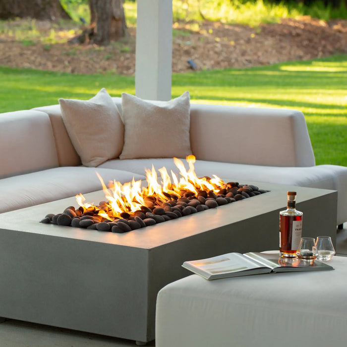 Starfire Designs Gravity 72" x 38" Rectangle Concrete Gas Fire Pit