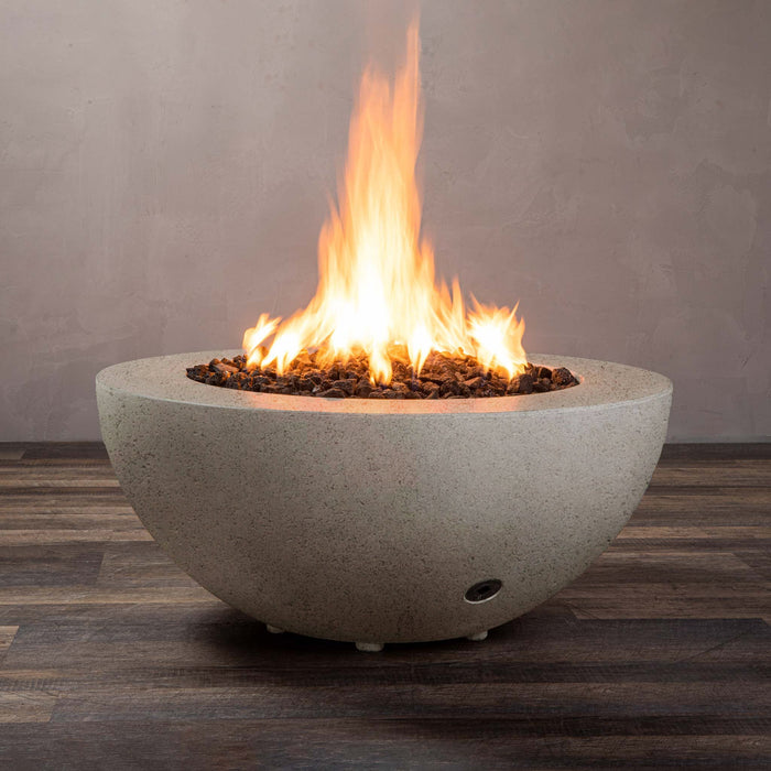 Starfire Designs Rustic  36" Round Concrete Gravity Gas Fire Pit