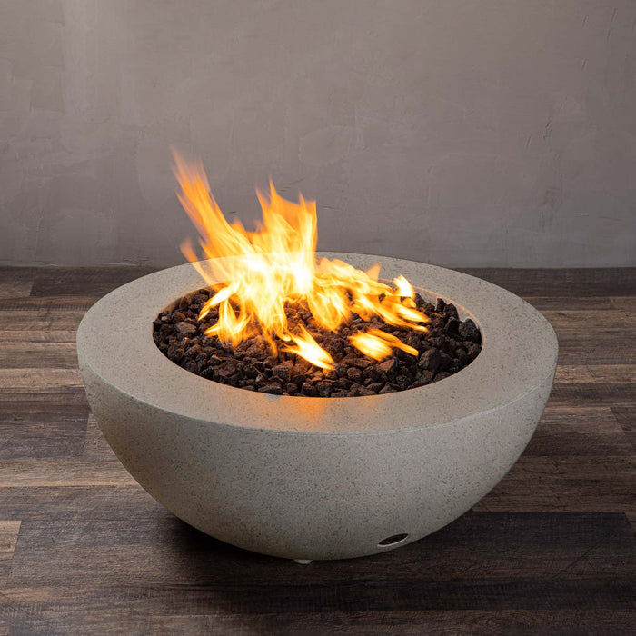 Starfire Designs Rustic  36" Round Concrete Gravity Gas Fire Pit