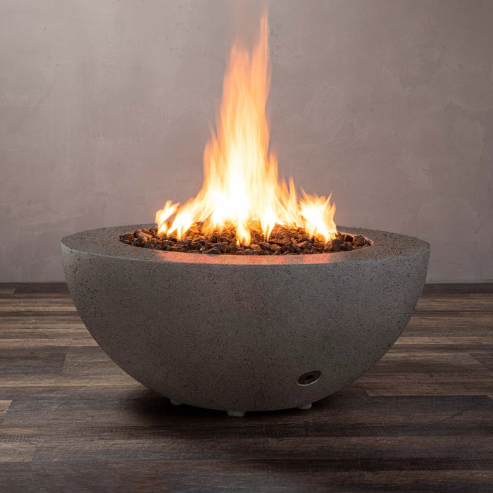 Starfire Designs Rustic  36" Round Concrete Gravity Gas Fire Pit