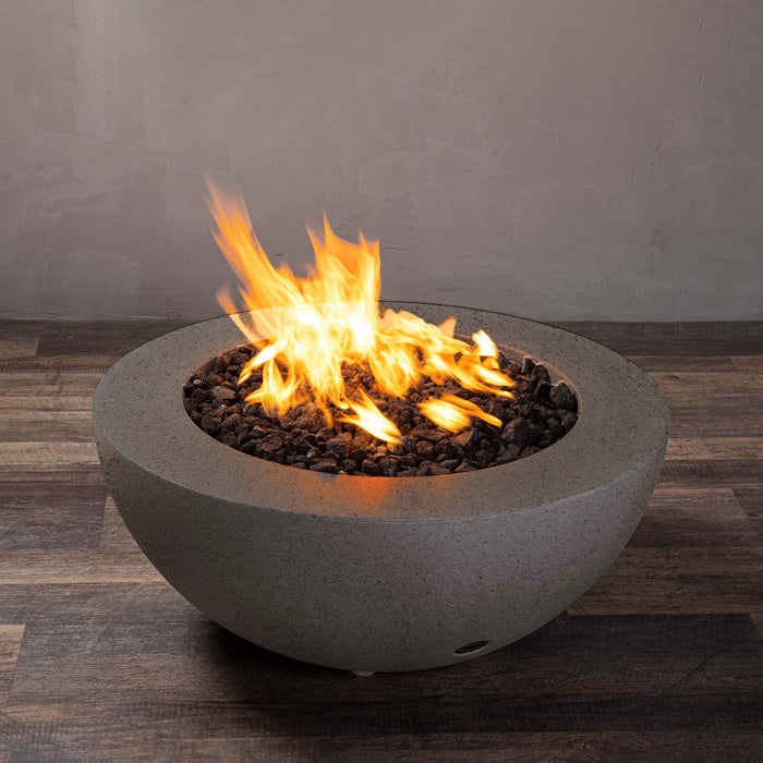 Starfire Designs Rustic  36" Round Concrete Gravity Gas Fire Pit