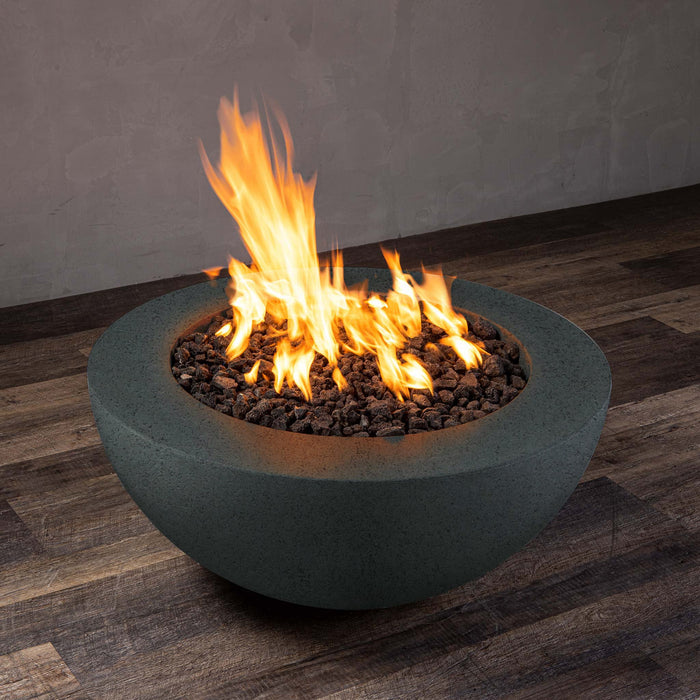 Starfire Designs Rustic  36" Round Concrete Gravity Gas Fire Pit