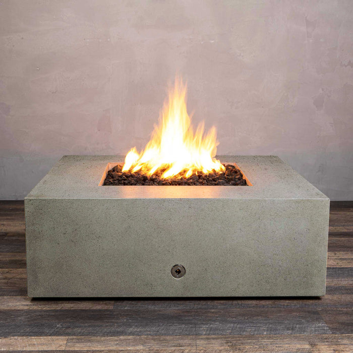 Starfire Designs Rustic Gravity 45" Square Concrete Gas Fire Pit