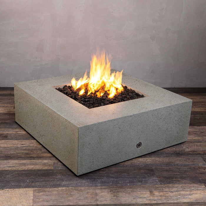 Starfire Designs Rustic Gravity 45" Square Concrete Gas Fire Pit