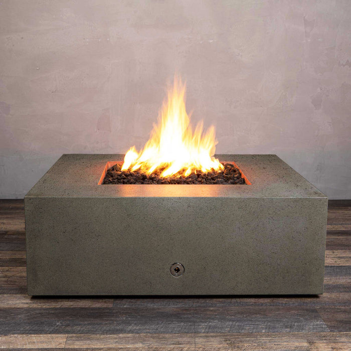 Starfire Designs Rustic Gravity 45" Square Concrete Gas Fire Pit