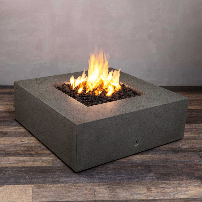 Starfire Designs Rustic Gravity 45" Square Concrete Gas Fire Pit