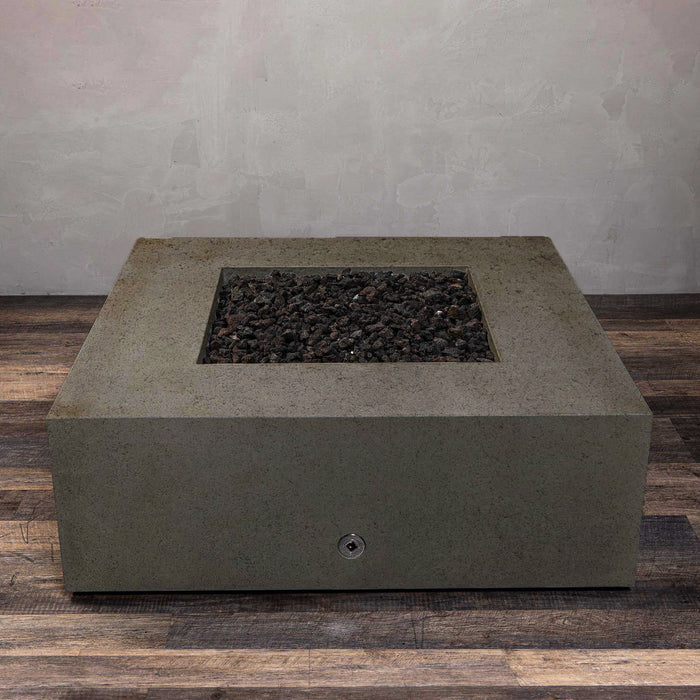 Starfire Designs Rustic Gravity 45" Square Concrete Gas Fire Pit