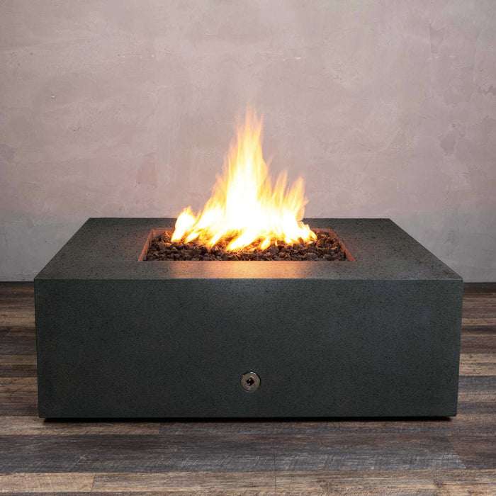 Starfire Designs Rustic Gravity 45" Square Concrete Gas Fire Pit