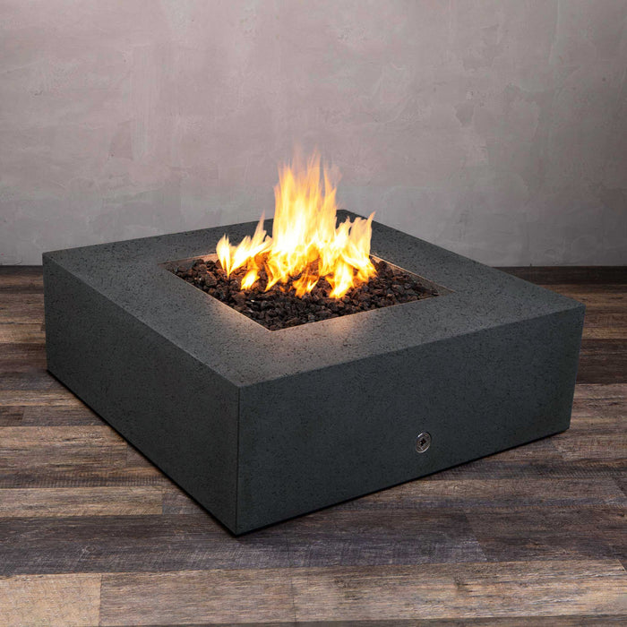 Starfire Designs Rustic Gravity 45" Square Concrete Gas Fire Pit