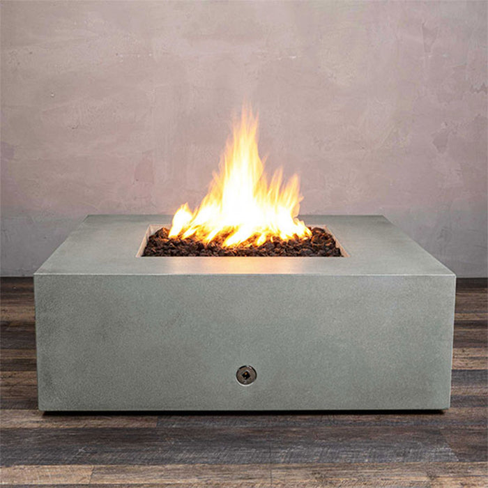 Starfire Designs Rustic Gravity 45" Square Concrete Gas Fire Pit