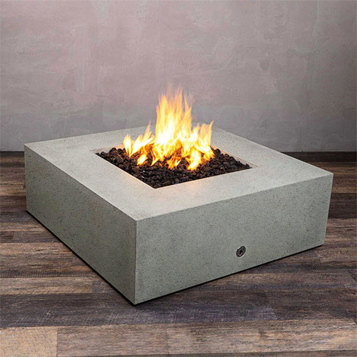 Starfire Designs Rustic Gravity 45" Square Concrete Gas Fire Pit