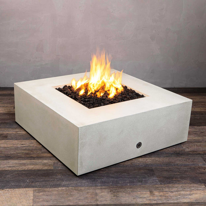 Starfire Designs Rustic Gravity 45" Square Concrete Gas Fire Pit