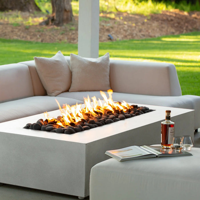 Starfire Designs Gravity 72" x 38" Rectangle Concrete Gas Fire Pit