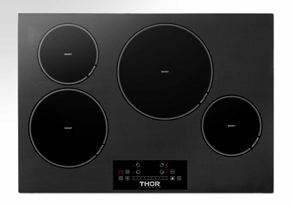 Thor Kitchen 30-Inch Built-In Induction Cooktop with 4 Elements (TIH30)