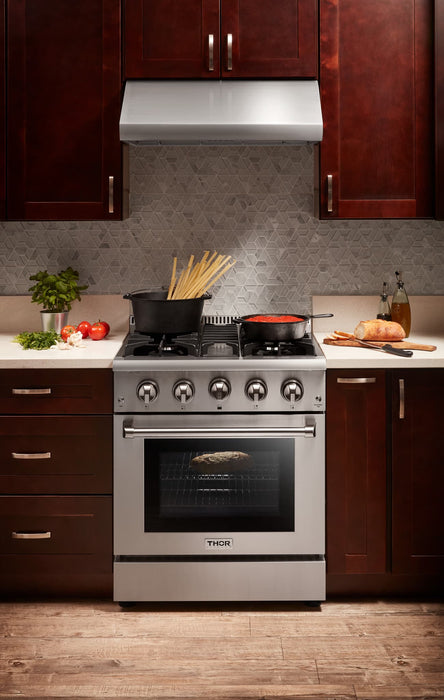 Thor Kitchen 30-Inch 4.2 cu. ft. Professional Gas Range in Stainless Steel (HRG3080U)