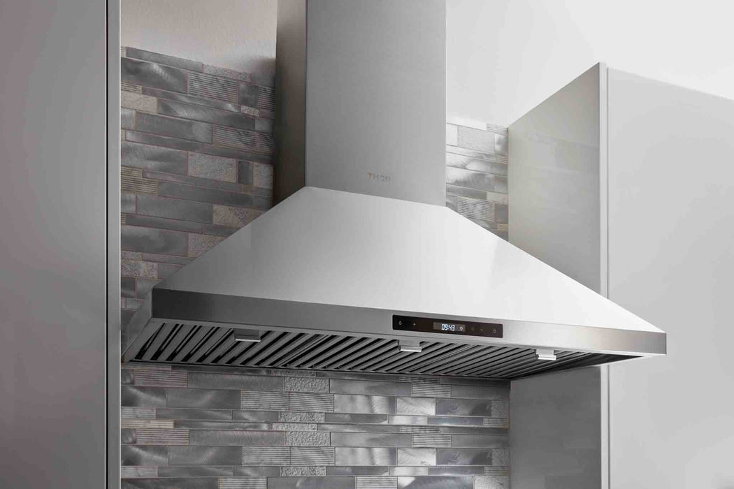 Thor Kitchen 36-Inch Wall Mount LED Light Range Hood in Stainless Steel (HRH3607)