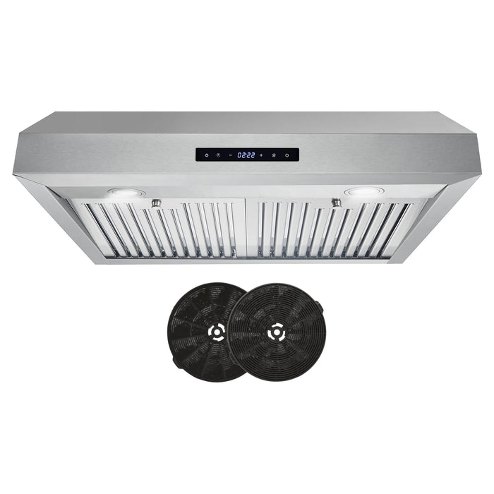 Cosmo 30-Inch 380 CFM Ducted Under Cabinet Range Hood in Stainless Steel (UMC30)