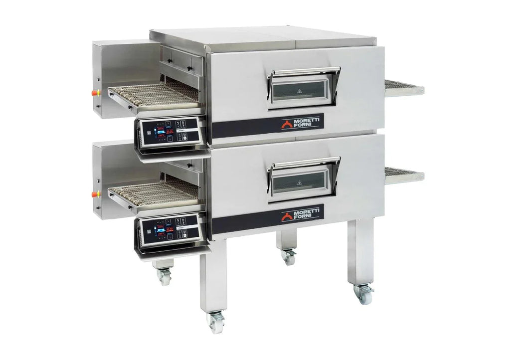 AMPTO Electric Conveyor Pizza Oven TT98E 44'' x 32'' x 3'' Chamber 2 Deck - TT98E2