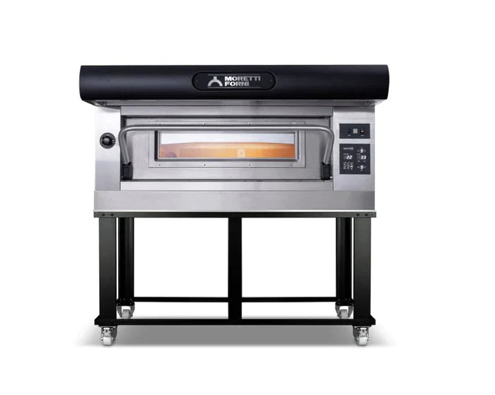 AMPTO Electric Pizza Oven Amalfi 26'' x 41'' x 7'' (Chamber) 208/240/60/3 - 1 Deck with tray guide base - AMALFI A1