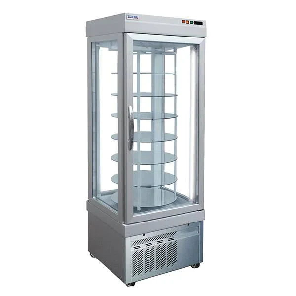 AMPTO Revolving 4 Sided Glass Freezer Merchandiser - 4401 NFN