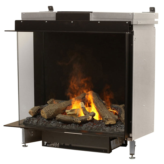 Faber e-MatriX 37" Two-Sided Built-in Electric Firebox, Left-facing | FEF3226L2L