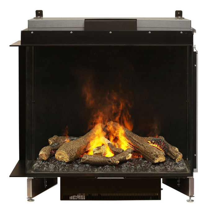 Faber e-MatriX 37" Two-Sided Built-in Electric Firebox, Left-facing | FEF3226L2L