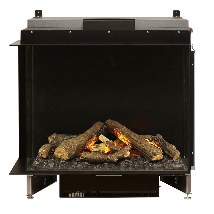 Faber e-MatriX 37" Two-Sided Built-in Electric Firebox, Left-facing | FEF3226L2L