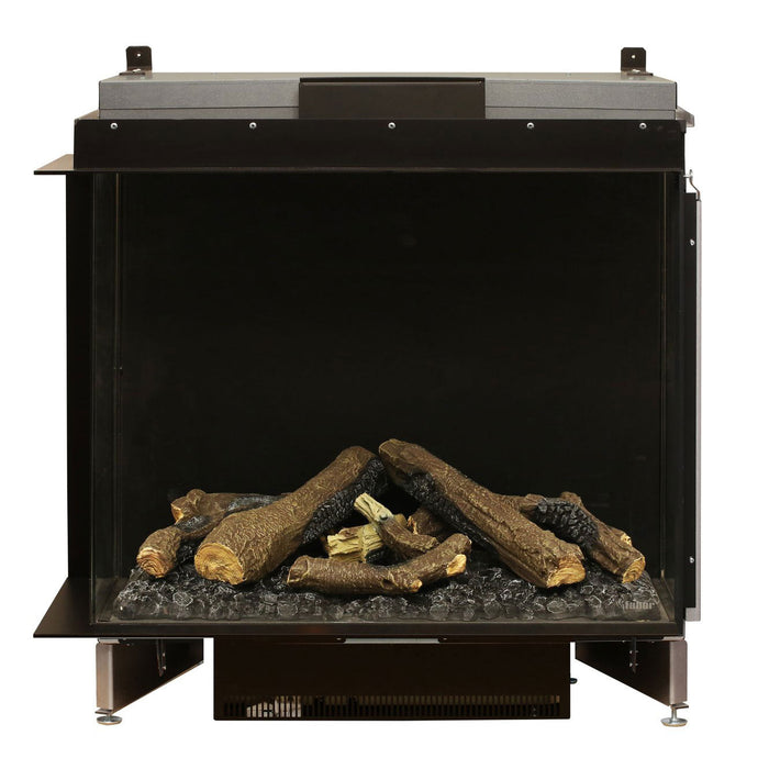 Faber e-MatriX 37" Two-Sided Built-in Electric Firebox, Left-facing | FEF3226L2L