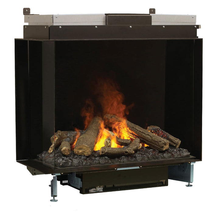 Faber e-MatriX 37" Two-Sided Built-in Electric Firebox, Left-facing | FEF3226L2L