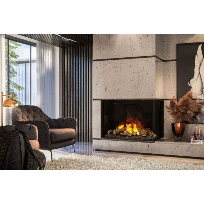 Faber e-MatriX 37" Two-Sided Built-in Electric Firebox, Right-facing | FEF3226L2R