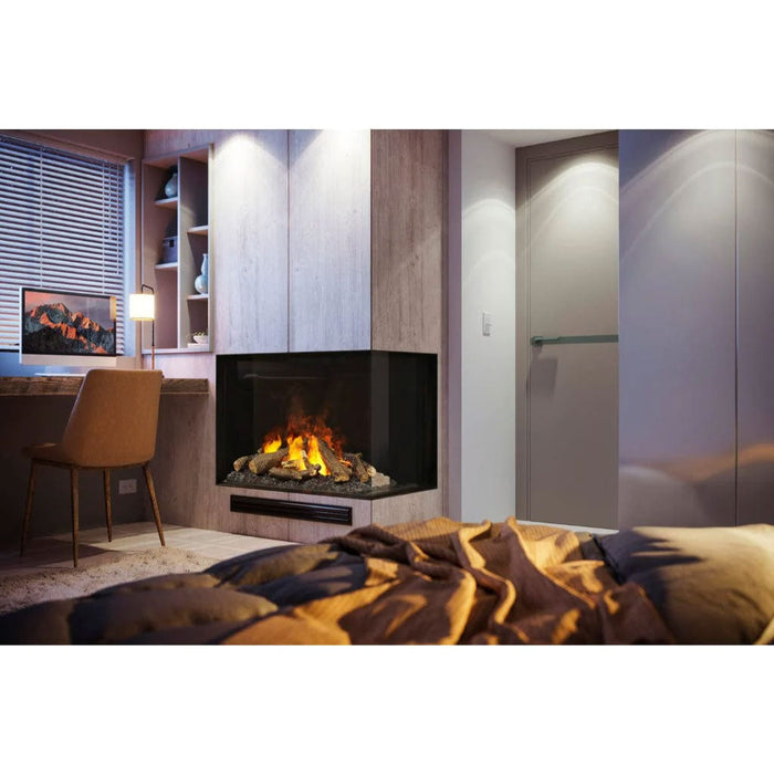 Faber e-MatriX 37" Two-Sided Built-in Electric Firebox, Right-facing | FEF3226L2R