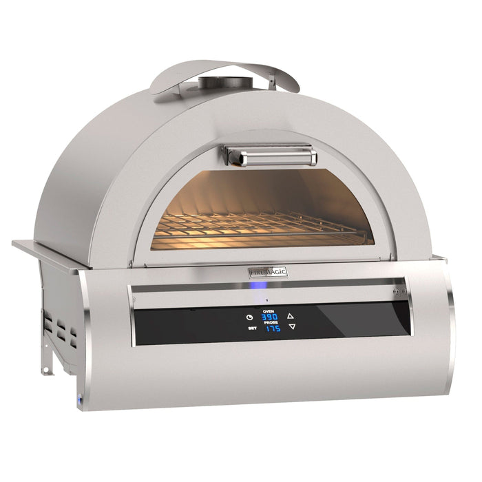 Firemagic Pizza Ovens Fire Magic Echelon 30" Built-In Pizza Oven with Black Glass / 5660