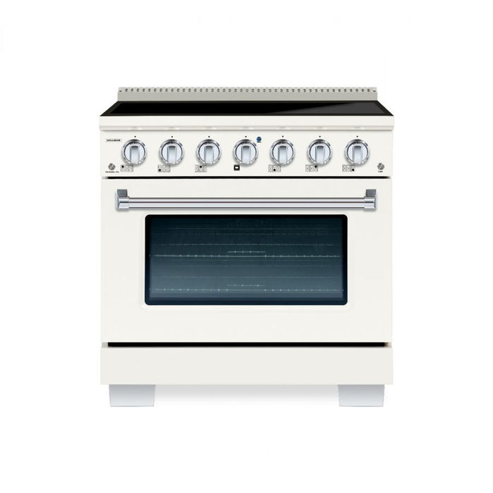 HALLMAN Bold 36-inch Induction Range with Chrome Trim - HBIR36CM