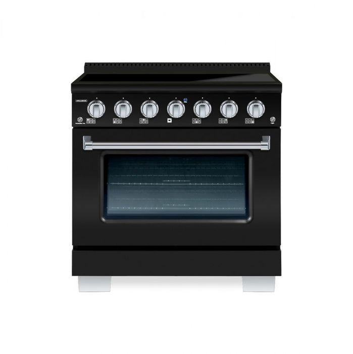 HALLMAN Bold 36-inch Induction Range with Chrome Trim - HBIR36CM