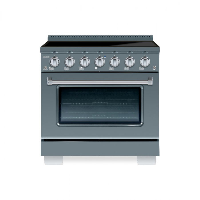 HALLMAN Bold 36-inch Induction Range with Chrome Trim - HBIR36CM