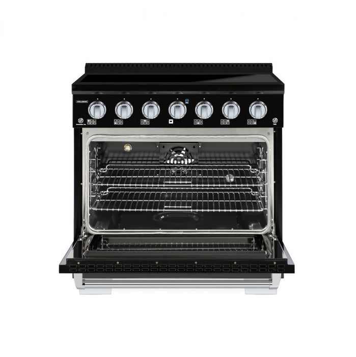 HALLMAN Bold 36-inch Induction Range with Chrome Trim - HBIR36CM