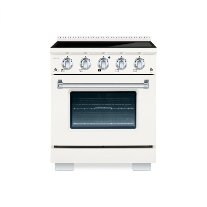 HALLMAN Bold Series 30-inch Induction Range with Chrome Trim - HBIR30CM