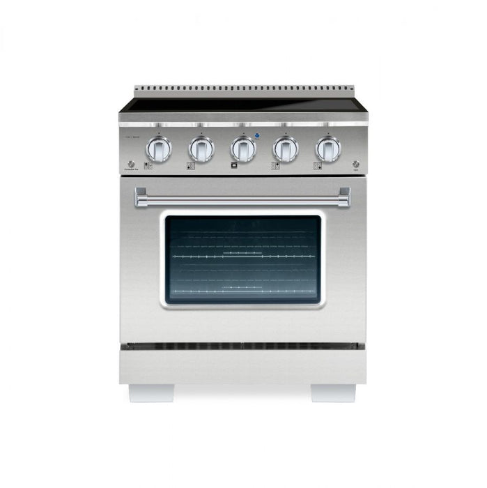 HALLMAN Bold Series 30-inch Induction Range with Chrome Trim - HBIR30CM