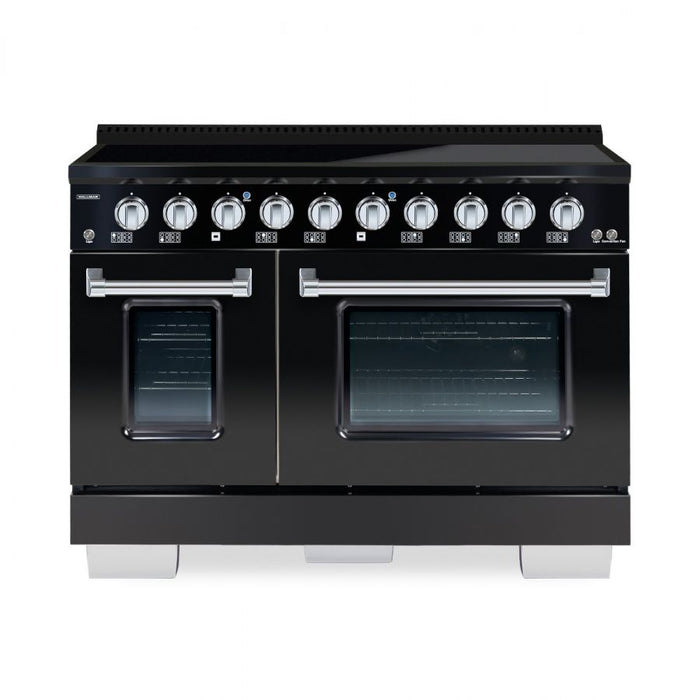 HALLMAN Bold Series 48-inch Induction Range with Chrome Trim - HBIR48CM