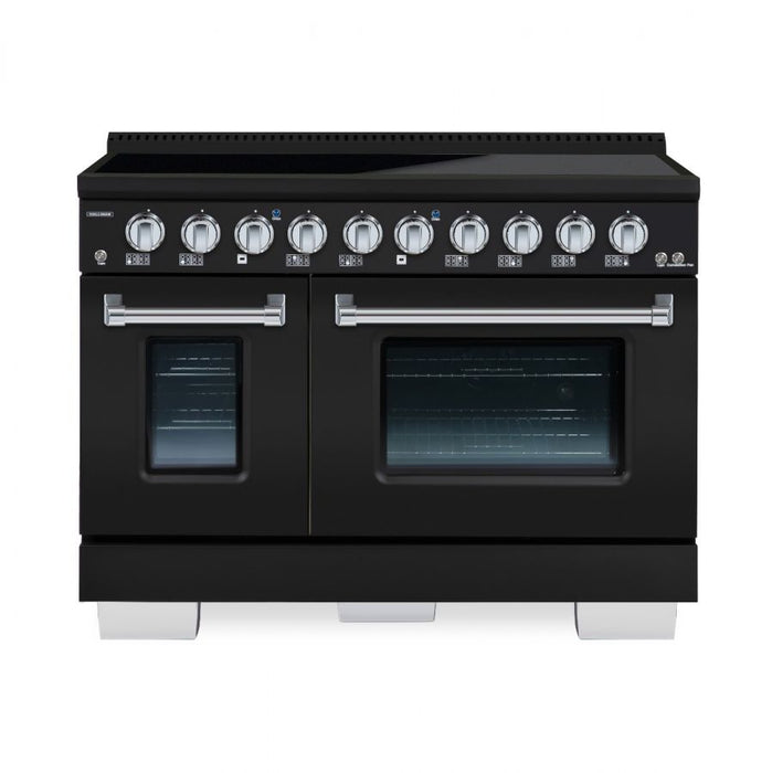 HALLMAN Bold Series 48-inch Induction Range with Chrome Trim - HBIR48CM