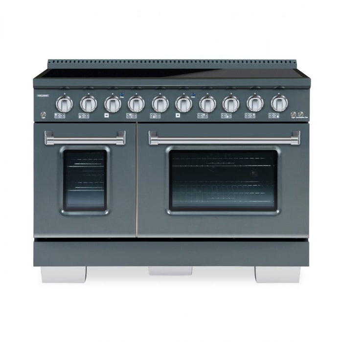 HALLMAN Bold Series 48-inch Induction Range with Chrome Trim - HBIR48CM