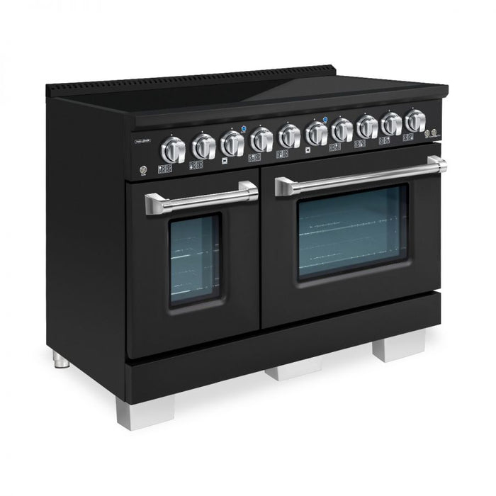 HALLMAN Bold Series 48-inch Induction Range with Chrome Trim - HBIR48CM