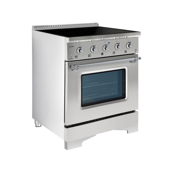 HALLMAN Classico 30-inch Induction Range with Chrome Trim - HCLIR30CM