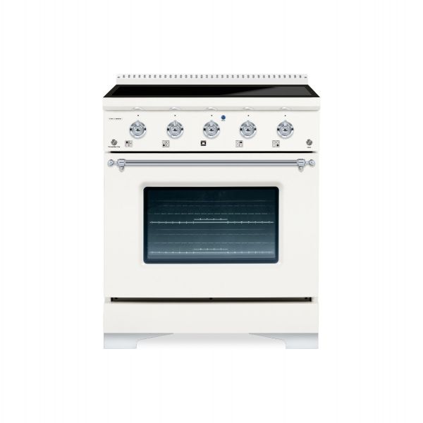 HALLMAN Classico 30-inch Induction Range with Chrome Trim - HCLIR30CM