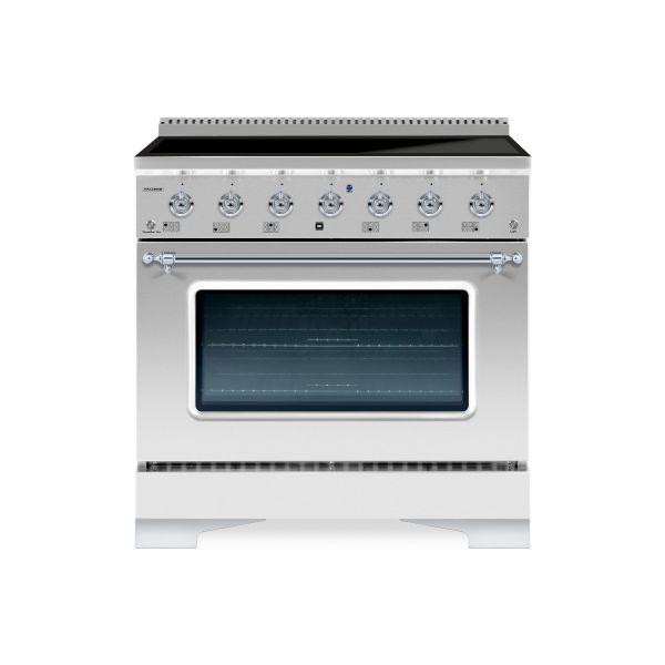 HALLMAN Classico 36-inch Induction Range with Chrome Trim - HCLIR36CM