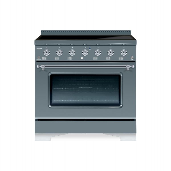 HALLMAN Classico 36-inch Induction Range with Chrome Trim - HCLIR36CM