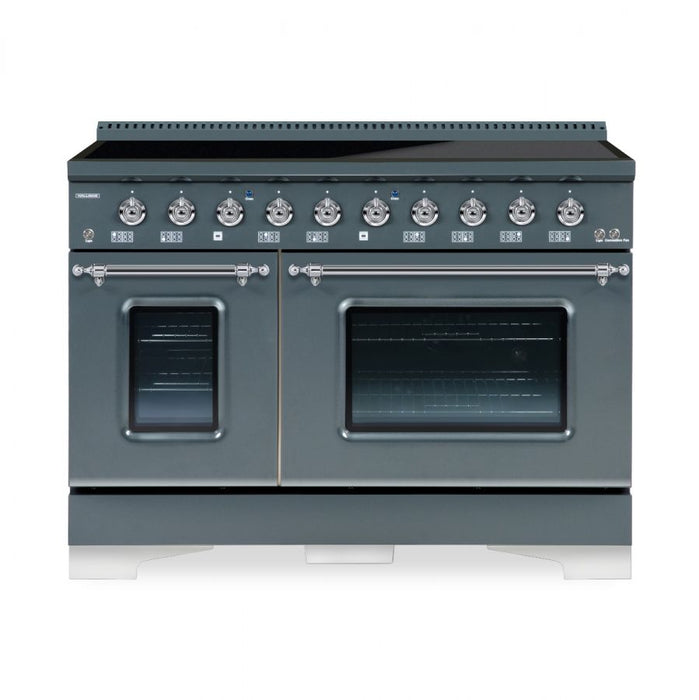 HALLMAN Classico 48-inch Induction Range with Chrome Trim - HCLIR48CM